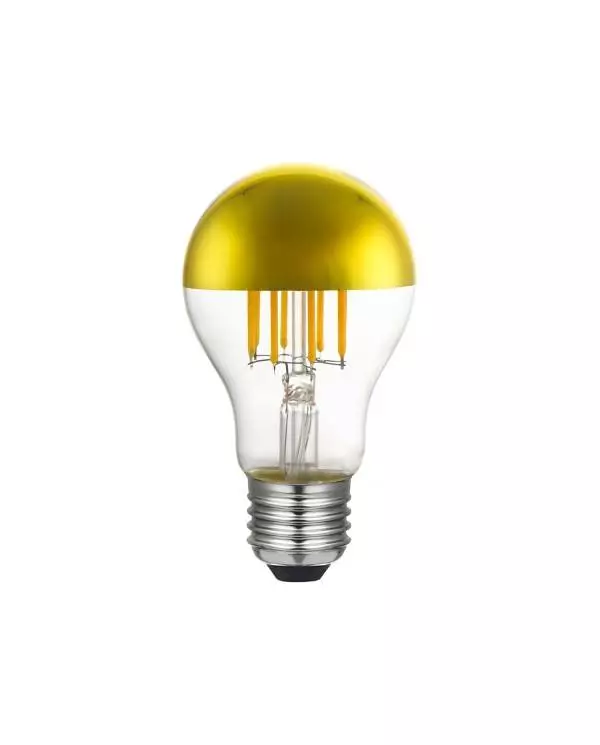 Gold Kopfspiegel Drop A60 LED-Glühbirne 7W 660Lm E27 2700K Dimmbar