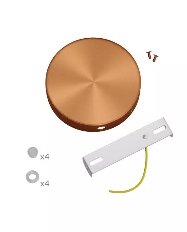 Zylindrischer 4-Seitenloch-Lampenbaldachin Kit aus Metall (Anschlusssystem)