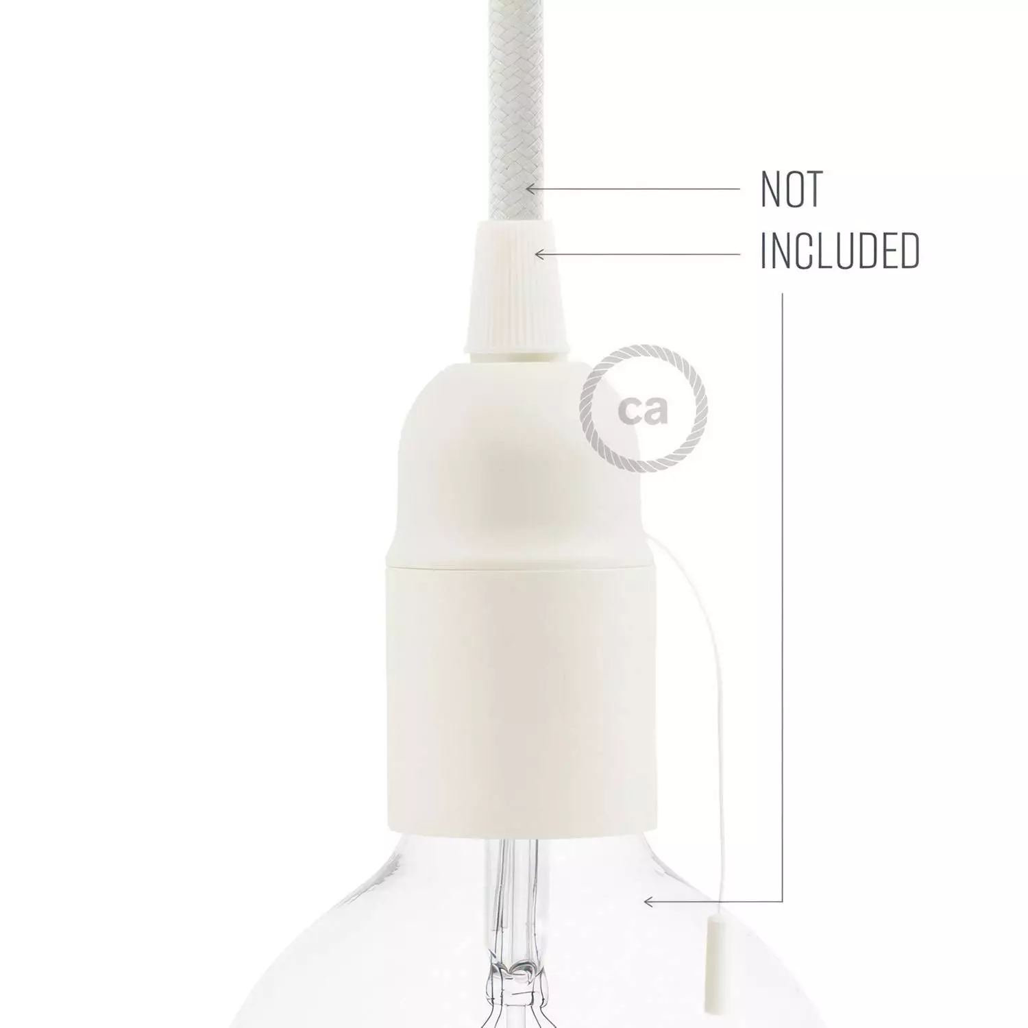 Thermoplastisches E27-Lampenfassungs-Kit mit Zugschalter