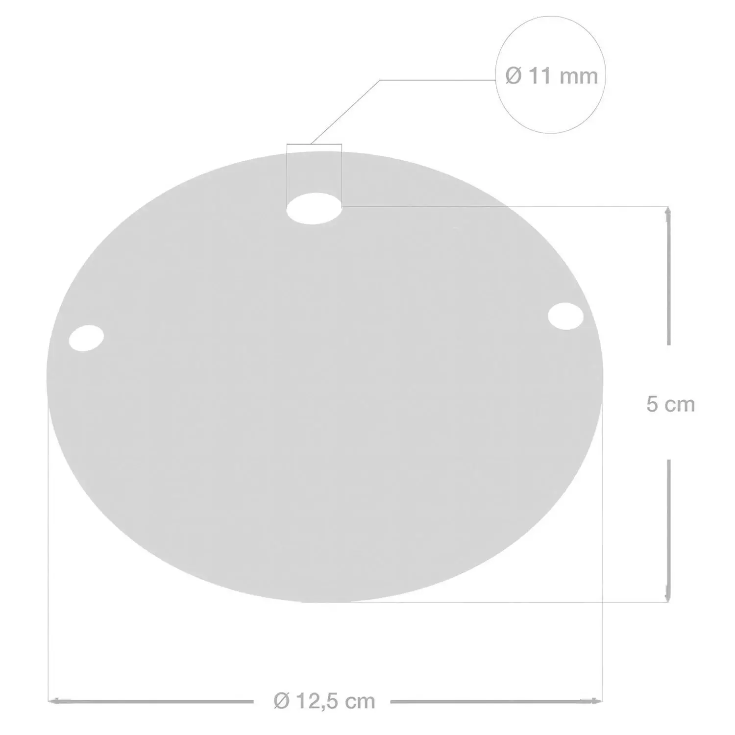 Einfacher Lampenbaldachin Kit aus Keramik