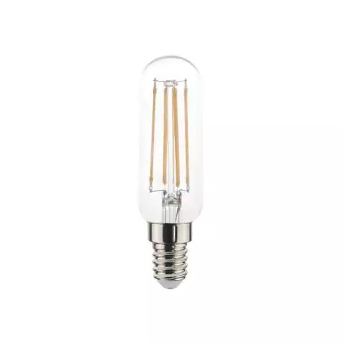 Röhrenförmige LED-Glühbirne 4,5W 470Lm E14 Klar Dimmbar