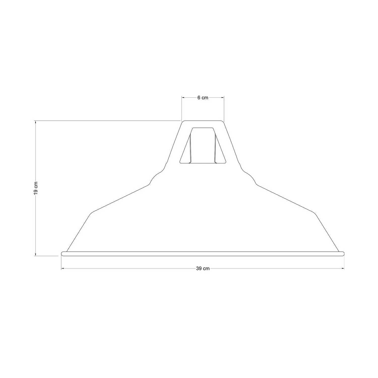 Lampenschirm Harbour aus lackiertem Metall mit E27 Anschluss und einem Durchmesser von 38 cm