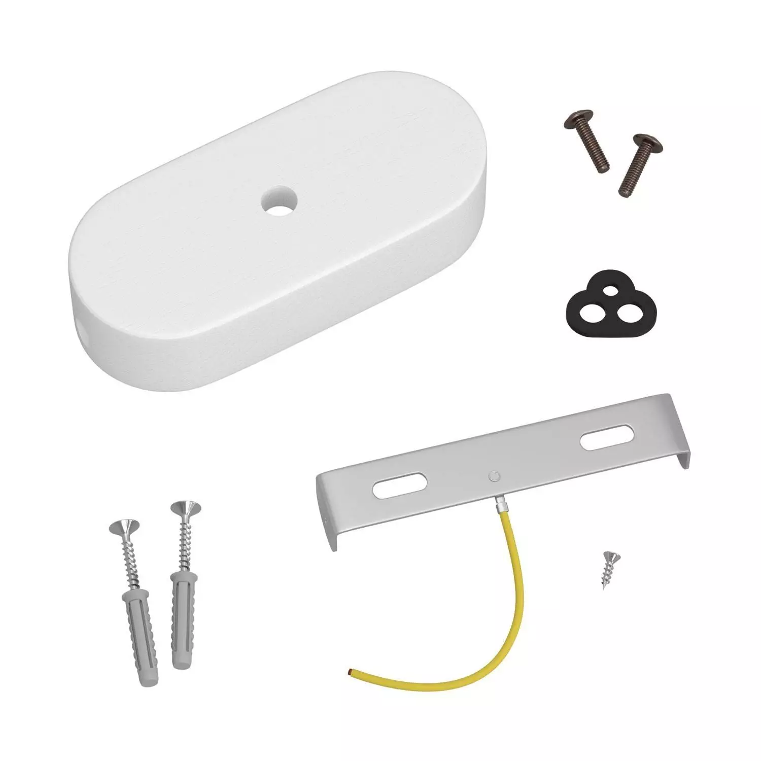 Ovales Lampenbaldachin-Kit aus Holz