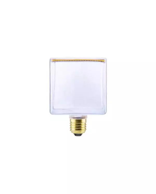 LED-Glühbirne Cube, Klar, Floating-Linie, 6W 300Lm 1900K Dimmbar