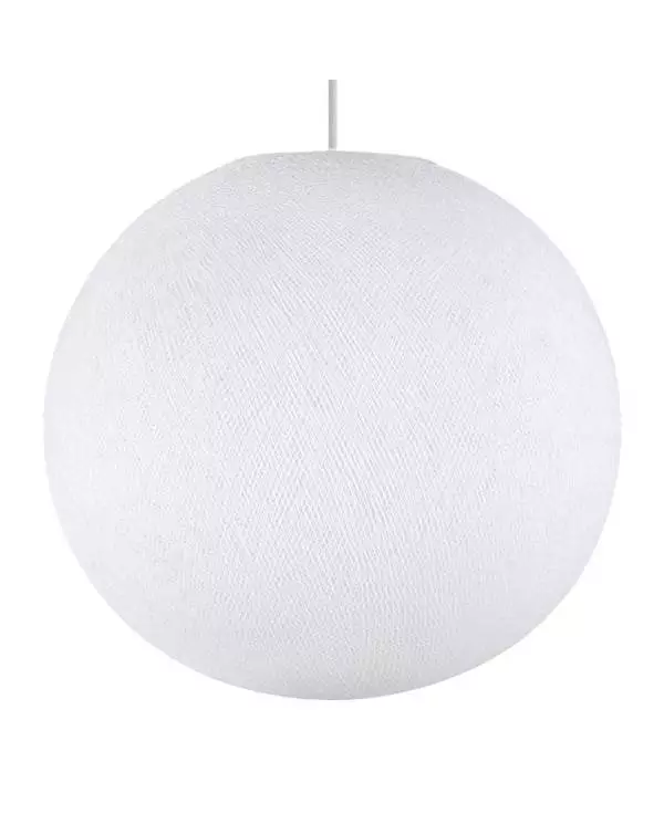 Lampenschirm aus Garn Modell Sfera Light, handgefertigt