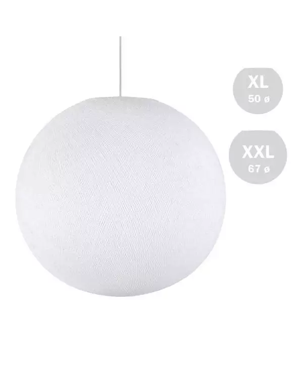 Lampenschirm aus Garn Modell Sfera Light, handgefertigt