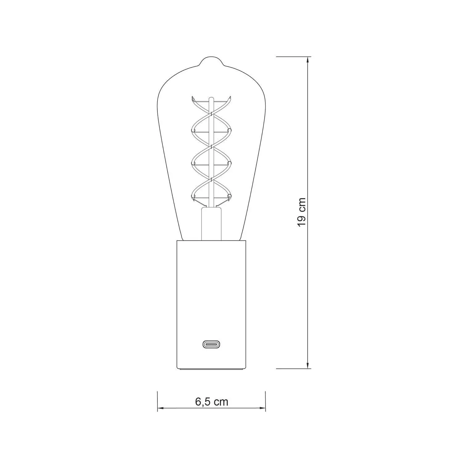 Tragbare 5V Leuchte SI! mit Geschenkverpackung