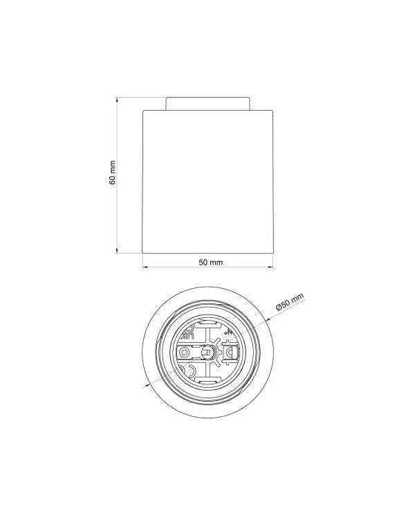 E27 Lampenfassung für Wand oder Decke - Waterproof IP44