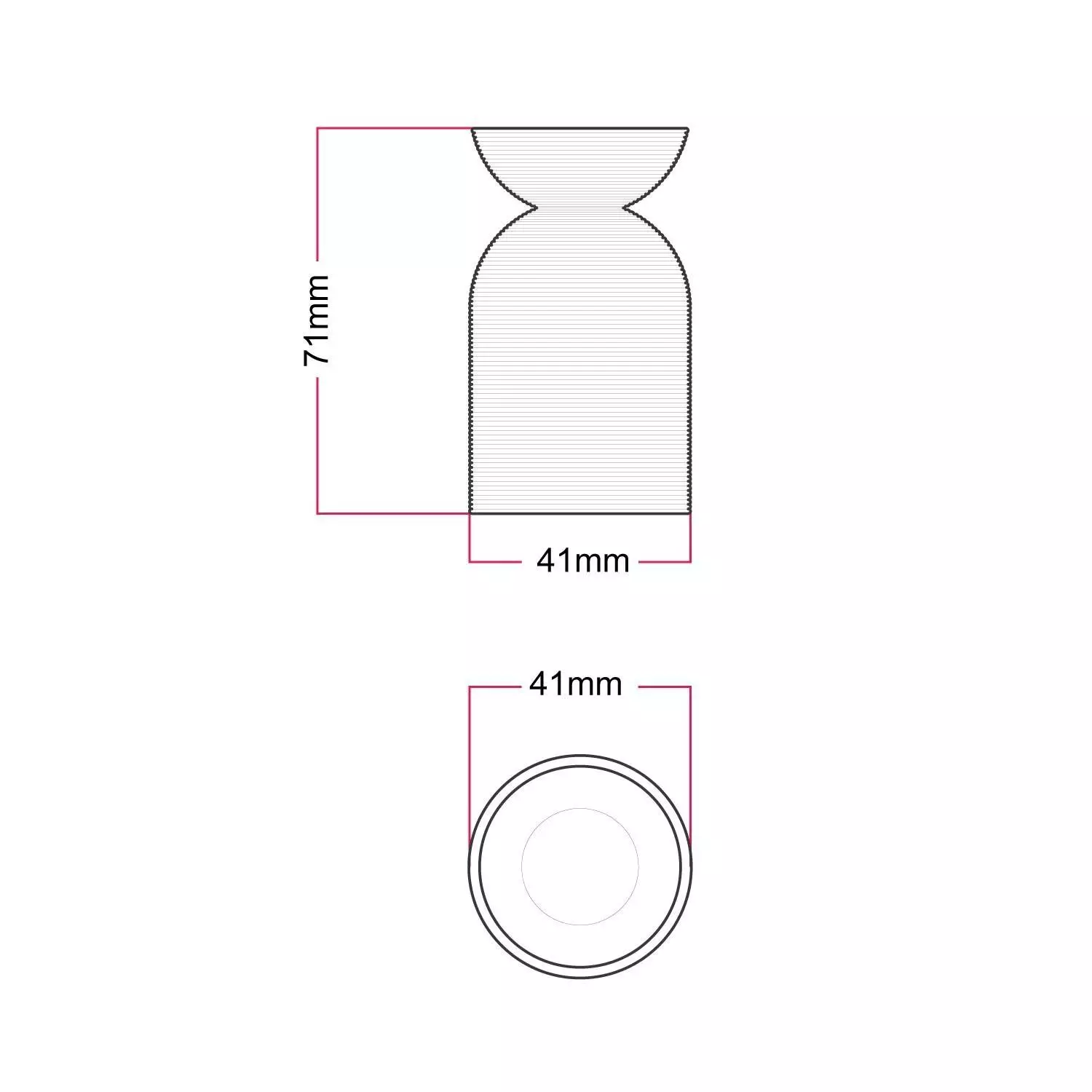 Kit E27 Lampenfassung aus recyceltem Plastik, im 3D Druckverfahren hergestellt