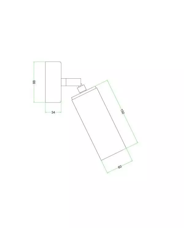 Fermaluce Wood mit verstellbarem Strahler aus Holz und Tub-E14 Lampenschirm