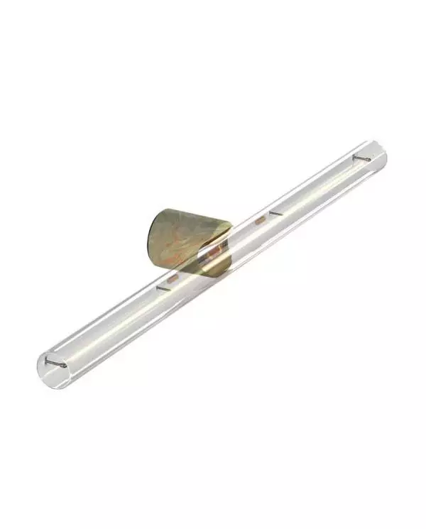 Leuchte esse14 zur Wand- oder Deckenmontage für LED Röhrenlampe S14d - Waterproof IP44