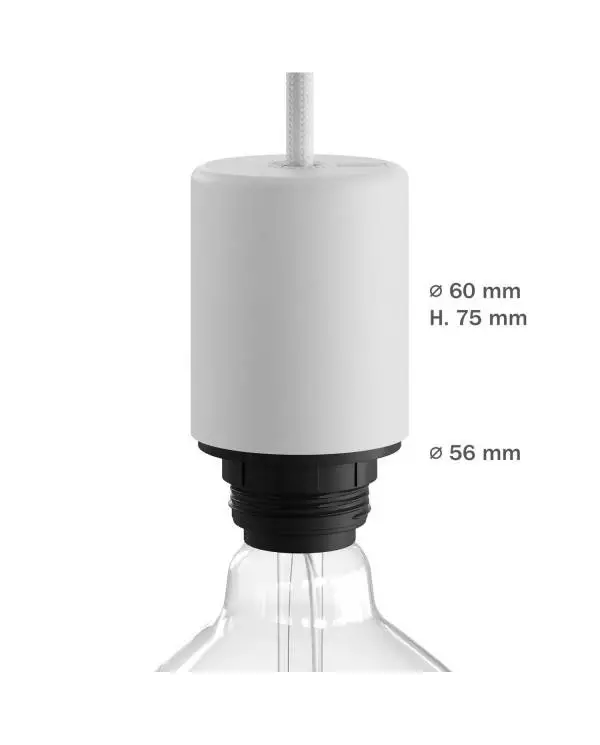 EIVA ELEGANT, das erste wiederverdrahtbare Outdoor-Lampenfassungs-Kit aus Silikon für Lampenschirme, E27, IP65