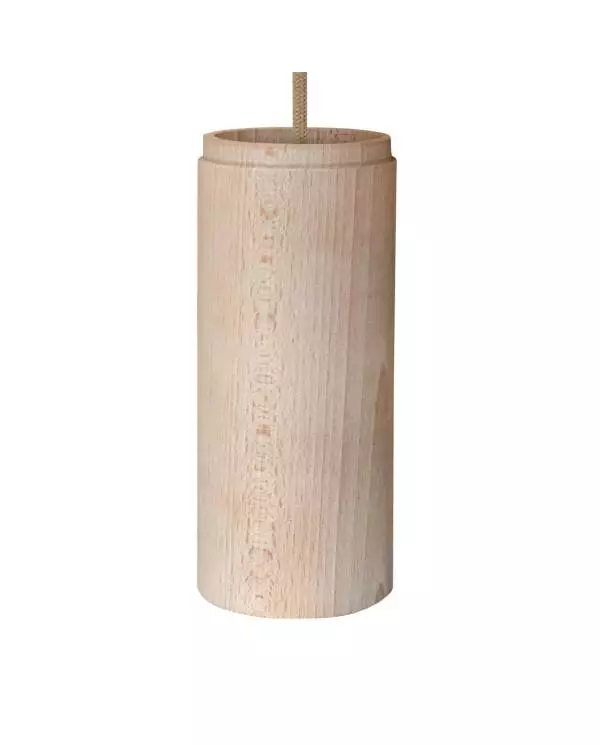 Tub-E27, Holzschirm für Spotlampe mit Doppelring E27-Fassung