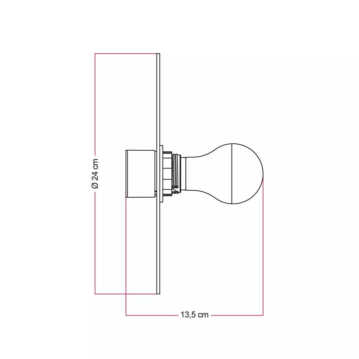 Wand- oder Deckenlampe mit Lampenschirm mit Blumenmustern 'Blossom Haven' - Wasserdicht IP44