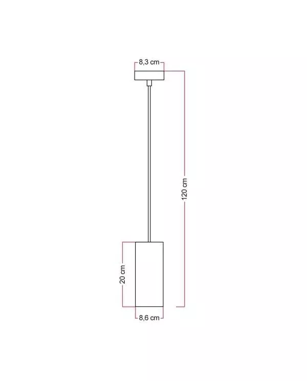 Pendelleuchte mit Holzschirm für Tub-E27 Strahler