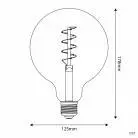 LED Glühbirne Golden Carbon Line Spiral-Filament Globe G125 4W 250Lm E27 1800K Dimmbar - C07