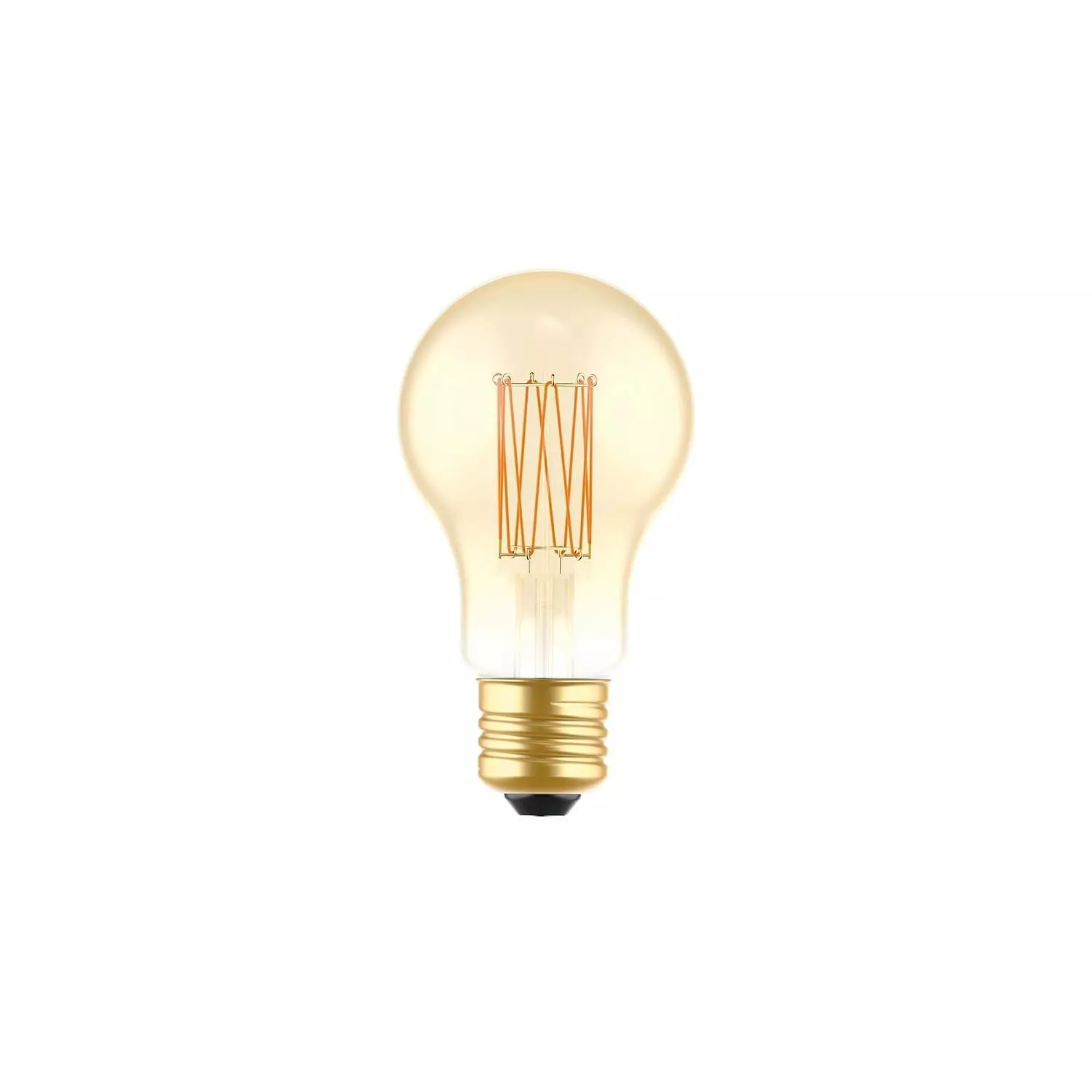 LED Glühbirne Golden Carbon Line Cage Filament Tropfenform A60 7W 640Lm E27 2700K Dimmbar - C53