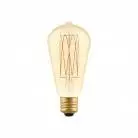 LED Glühbirne Golden Carbon Line Cage Filament Edison ST64 7W 640Lm E27 2700K Dimmbar - C54