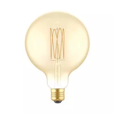 LED Glühbirne Golden Carbon Line Cage Filament Globe G125 7W 640Lm E27 2700K Dimmbar - C56