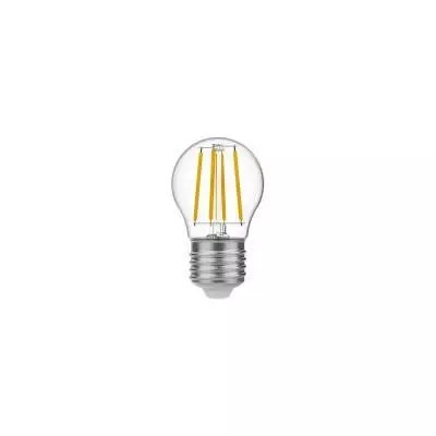 LED Glühbirne Mini Globe G45, transparent 4W 470Lm E27 2700K - E01