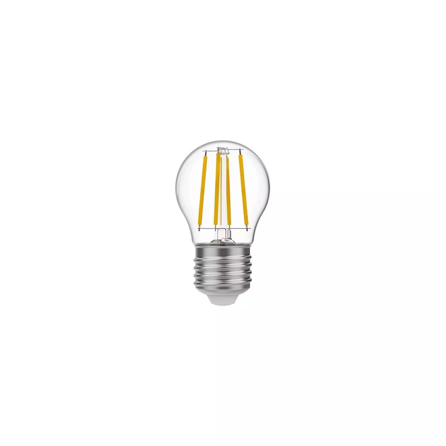 LED Glühbirne Mini Globe G45, transparent 4W 470Lm E27 2700K - E01