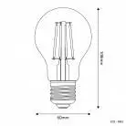 LED Glühbirne Tropfenform A60, transparent 4W 470Lm E27 2700K - E02