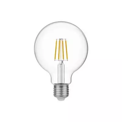 LED Glühbirne Globe G95, transparent 4W 470Lm E27 2700K - E04