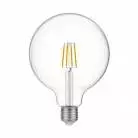 LED Glühbirne Globe G125, transparent 4W 470Lm E27 2700K - E05