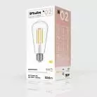 LED Glühbirne Edison ST64, transparent 7W 806Lm E27 3500K dimmbar - N02