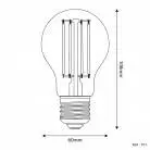 LED Glühbirne Tropfenform A60, transparent 7W 806Lm E27 2700K dimmbar - T01