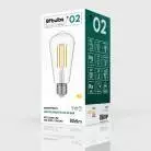 LED Glühbirne Edison ST64, transparent 7W 806Lm E27 2700K dimmbar - T02