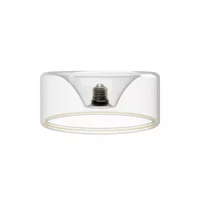 LED Glühbirne Ghost Line Recessed Donut 195x83, transparent 6W 500Lm E27 2200K dimmbar - G02