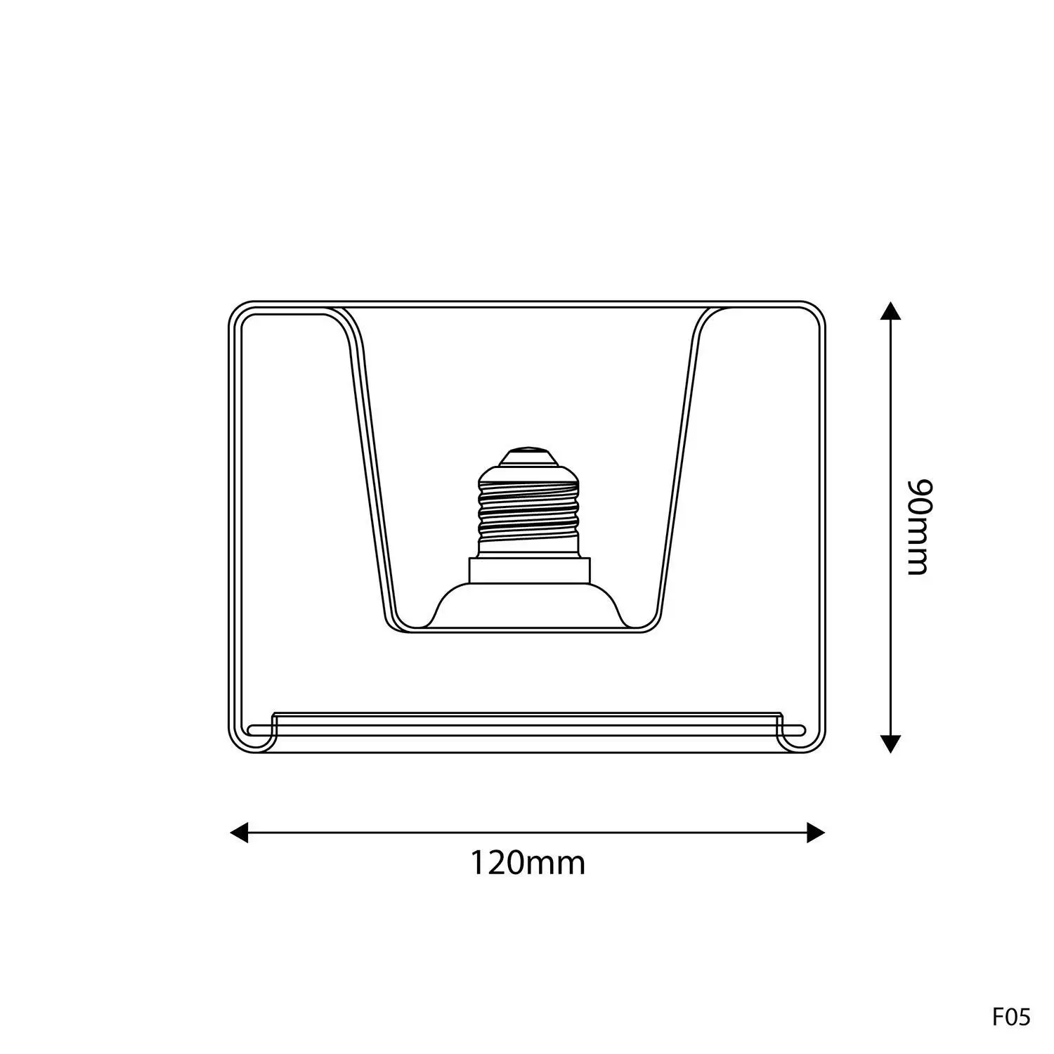 LED Glühbirne Ghost Line Recessed Donut 1205x90, transparent 6W 500Lm E27 2200K dimmbar - G03