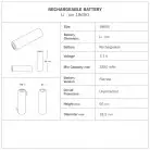 Tragbare, wiederaufladbare Leuchte Cabless03 mit Globus-G125-Glühbirne