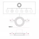 Porzellanbasis für Steckdose und Schalter/Umschalter