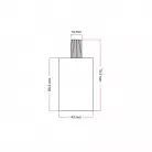 Zylindrisches E27-Lampenfassungs-Kit aus Metall