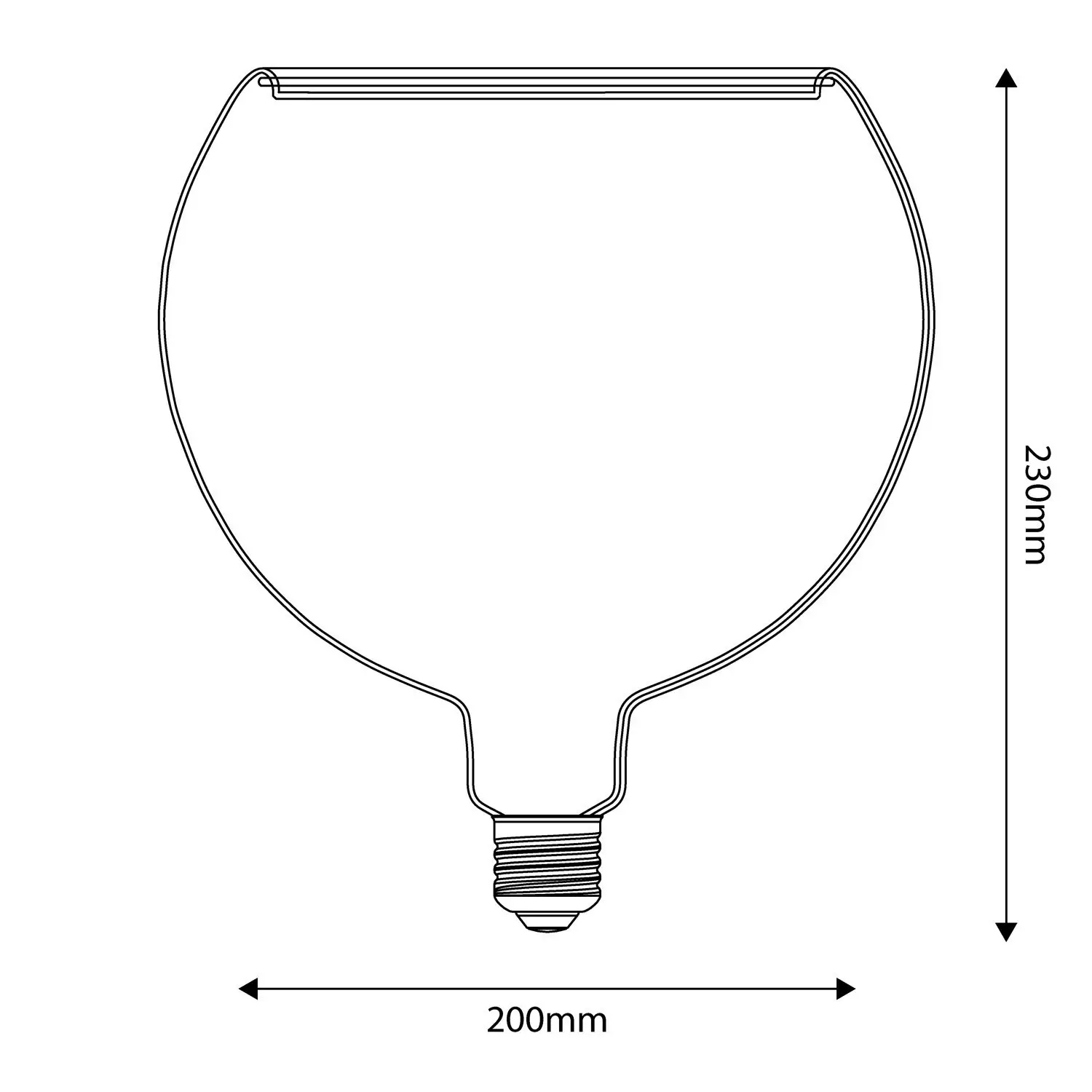 LED-Glühbirne Ghost Line G200 CRI 90 5W 350Lm E27 2200K Dimmbar - G06