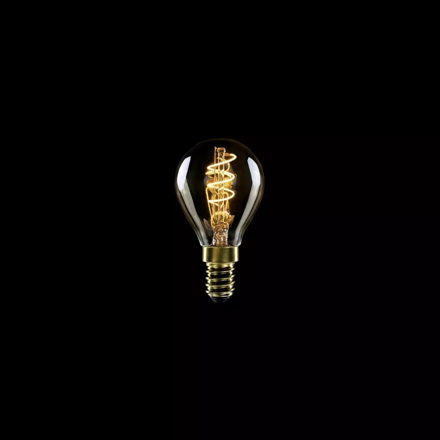 LED Glühbirne Golden Carbon Line Spiral-Filament Mini Globe G45 2,2W 136Lm E14 1800K Dimmbar - C02