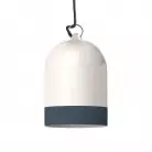 Campana Mini XS zweifarbiger Lampenschirm aus Keramik, Kollektion Materia - Made in Italy