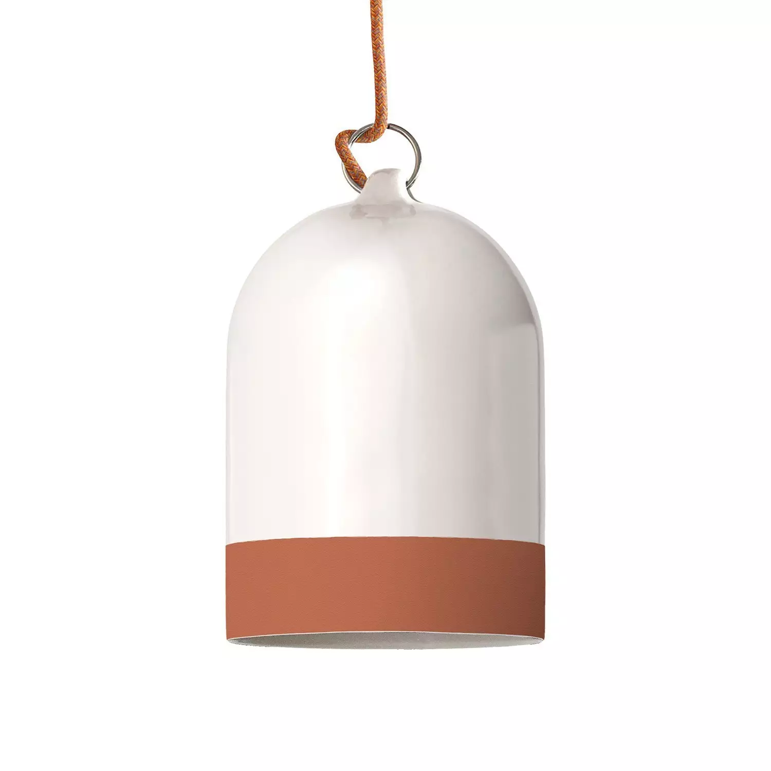 Campana Mini XS zweifarbiger Lampenschirm aus Keramik, Kollektion Materia - Made in Italy