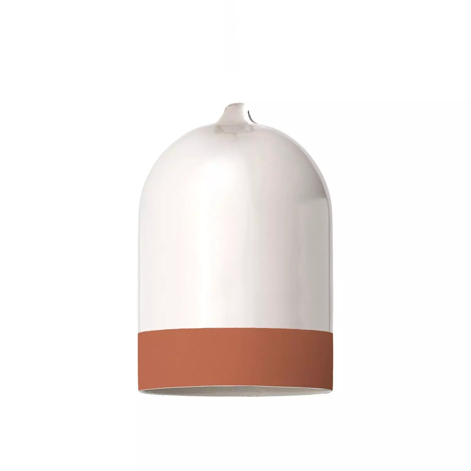 Campana Mini XS zweifarbiger Lampenschirm aus Keramik, Kollektion Materia - Made in Italy