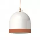 Campana M zweifarbiger Lampenschirm aus Keramik, Kollektion Materia - Made in Italy