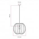 LAMPSHHADE - Pendelleuchte mit elliptischem Schirm aus schallabsorbierendem Material