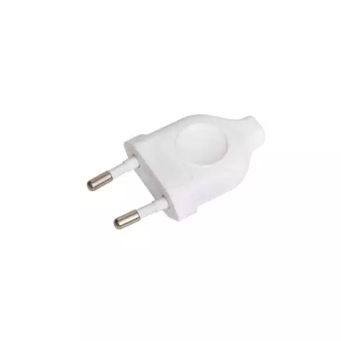 Stecker 2-polig 2,5 A, weiß