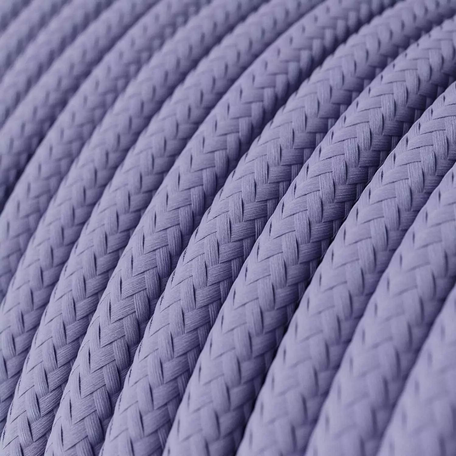 Textilkabel, lavendel glänzend - Das Original von Creative-Cables - RM07 rund 2x0,75mm / 3x0,75mm