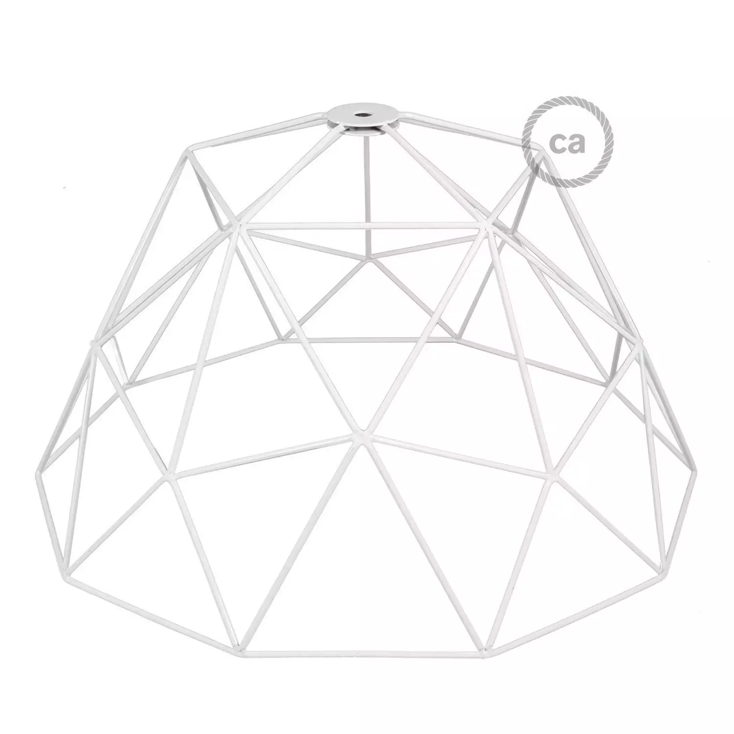 Lampenschirmkäfig Dome XL aus Metall mit E27-Fassung