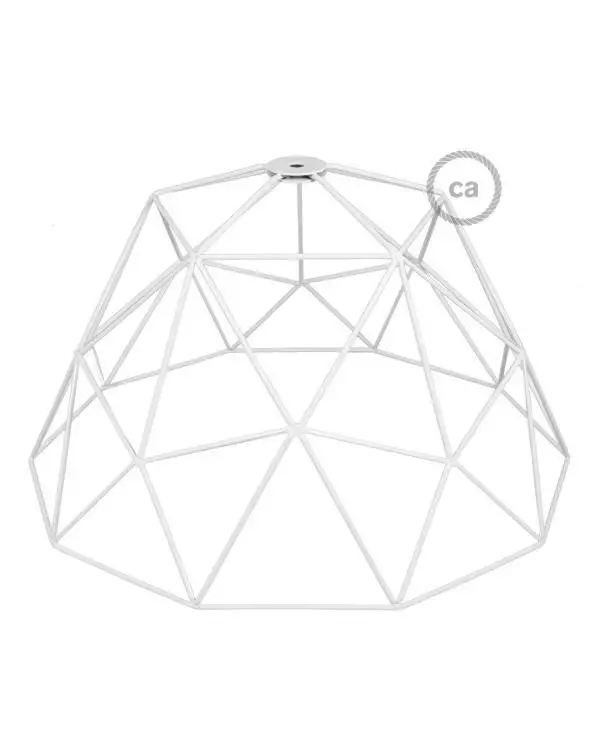 Lampenschirmkäfig Dome XL aus Metall mit E27-Fassung