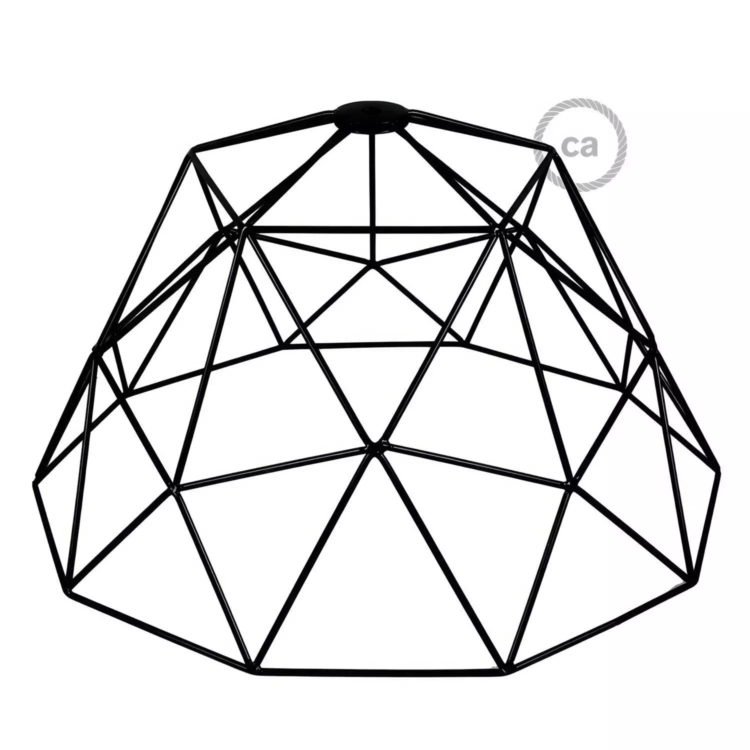 Lampenschirmkäfig Dome XL aus Metall mit E27-Fassung