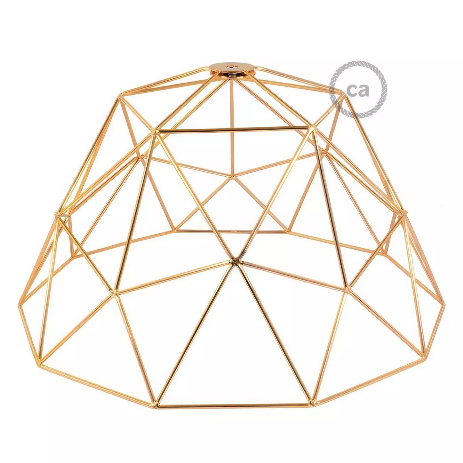 Lampenschirmkäfig Dome XL aus Metall mit E27-Fassung