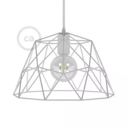 Lampenschirmkäfig Dome XL aus Metall mit E27-Fassung